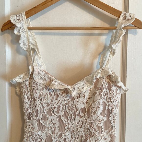 White Lace Romper - Picture 2 of 8